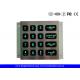 Custom Layout Illuminated Keypad With Green Backlit And Matrix 4x4