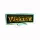 Yellow LED Scrolling Sign Programmable Display Advertising USB Reachargeable C1664Y