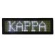 Moving LED Name Rechargeable Badge Programmable Display White color B1248W