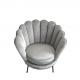 Upholstery 1-seater living room sofa grey  velvet sofa with stainless steel leg, event wedding metal chair