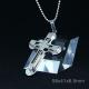 Fashion Top Trendy Stainless Steel Cross Necklace Pendant LPC235