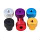 Metric 1/4 20 Colorful Aluminum Knurled Nut With Collar