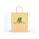 Twisted Handle Custom Paper Bags With Logo , Brown Paper Grocery Bags Offset Printing