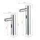 Oscillating Sprinkler Type Touchless Faucet for Bathroom Sink in Contemporary Style