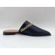 SGS Womens Black Flat Casual Shoes , One Piece Black Closed Toe Slippers