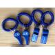 Popular Sales Blue Plastic Wristband Coiled Holder Custom Imprinted Whistle