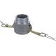 Aluminum cam groove coupling type B with Stainless or brass handle in BSP or NPT thread