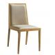 simple elegant wood imitation restaurant dining chair for Japan or European marketing