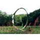 Outdoor Metal Garden Art Sculpture Stainless Steel Ring Shape 2.5mm Thickness