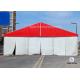 Different Sized Custom Event Tents With White PVC Fabric For Exhibition , Warehouse