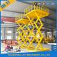 Galvanizing Stationary Hydraulic Scissor Lift Cargo Elevator With CE