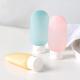 Travel Friendly Shampoo Lotion Bottle Set Three Color Plastic Squeeze Tubes 500ml