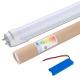 No Flickering T8 Emergency LED Tube Light With 120cm 18W, Aluminum Body+ PC Cover