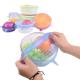 7 Pack Reusable Container Lid Silicone Household Products BSCI Round