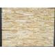 Yellow Sandstone Cultured Stone Wall Cladding Panels Fire Resistance