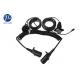 PU Jacket 7 Pin Coiled Power Cable , Truck Trailer Extension Cable With Plastic Plug