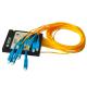 FTTX System 1X8 SC UPC Fiber Cable Splitter  1310/1490/1550nm