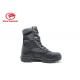 Long Black Leather Military Combat Boots , Winter Lightweight Waterproof Military Boots