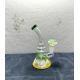 8 Inch Multicolored Recycler Glass Water Bongs 4mm Thickness