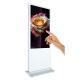 55 inch floor stand dual screen lcd advertising player digital signage display Kiosk