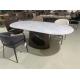 Durable and Stylish Marble Top Metal Base Dining Table For Home Dining Room