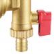 Manually Operated Brass Air Vent With Male Threads And EPDM O Ring