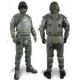 Army Green Full Body Riot Suit Polyethylene Foam Lining Riot Control Suit