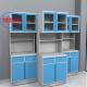110 Degree Hinge Full Steel Hospital Clinic Furniture Disposal  Work Benches  with Three Section Slider