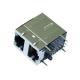 XMH-21C-1-HD1-170 2X1 Stacked Rj45 Connectors With LED 8P8C Shielded LPJG17101ADNL