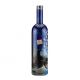 Fancy Screen Printing Round Shape Blue Vodka Bottle for Industrial of Liquor and Gin