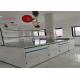 Full Steel Chemistry  Lab Bench  Laboratory Casework Hong Kong With  Pp Sink And Silent Rail System