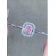 Pink Lab Grown Diamond Bracelets Radiant Cut Radiant Shape NGTC Certified