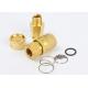 1/8-1/2 High Flow Hydraulic Couplings Brass / SS304 For Dye Transfer Lines