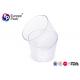 Recycle Food Packing Disposable Plastic Dessert Cup 190Ml Round Shape