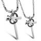 New Fashion Tagor Jewelry 316L Stainless Steel Couple Pendant Necklace TYGN001