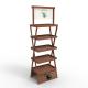 X Shape Wooden Display Stand Wood Whisky Bottle Display Stand For Supermarket