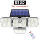 2400mah 181LED Motion Sensor Solar Lamp IP65 1200LM For Garage Garden