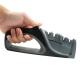 4 Stages Sharpening Tools Kithchen Knife Sharpener With Gray Color And 215 * 45 * 90 mm Size