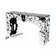 Pebbles Interiors Mirrored Hall Console Tables , Hotel Hallway Mirrored Sofa Table