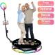 25CM Platform Height Selfie Platform 360 Photo Booth with Wireless Automatic Rotating