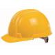 High Performance Construction Safety Helmets , Yellow Construction Helmet