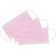 Pink Disposable Respirator Mask Triple Layer Surgical Mask Dust Proof