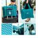 Lightweight Fold Up Carry Bags , High Durability Travel Blue Folding Bag