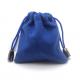 Charming Blue Jewelry Envelope Pouches , Travel Jewelry Pouch Drawstring H Shape Sewing Way