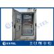 IP55 Air Conditioner Cooling Outdoor Power Cabinet With 19 Inch Equipment Rack And Battery Shelves