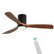 Industrial Style 65 watt Wooden Blade Ceiling Fan 90lm/w 120v ceiling fan lamp