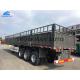 Grey / Red Side Wall Semi Trailer 50 Tons Loading  For 40 Container Bulk Goods