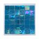 Blue Iridescent Glass Mosaic Tile for Swimming Pool 306x306MM Sheet Size Modern Style