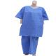 Doctor Patient Protective Disposable Scrub Suits Short Sleeve Shirt Pants