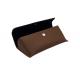 Handmade PU PVC Leather Spectacle Pouch For Big Glass
